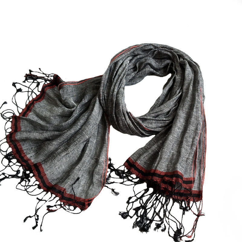 Linen hemp unisex scarf