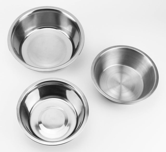 Stainless steel pet feeding bowl