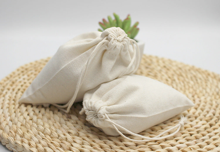 Cotton canvas drawstring travel storage bag