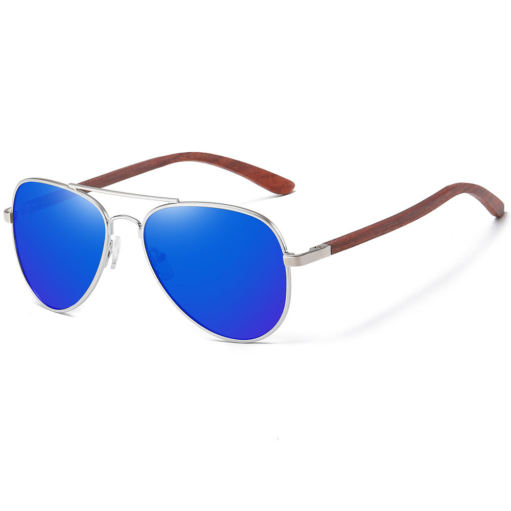 Bamboo frame sunglasses