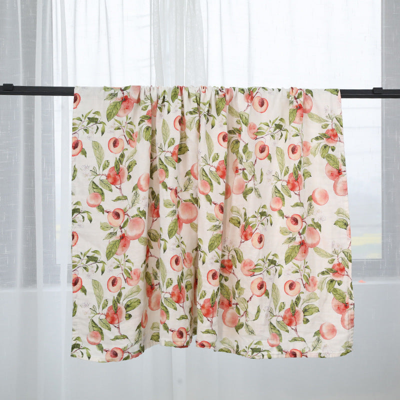 🍼Eco-Baby Bamboo Cotton Gauze Blanket & Towel: Soft Hug for Little One