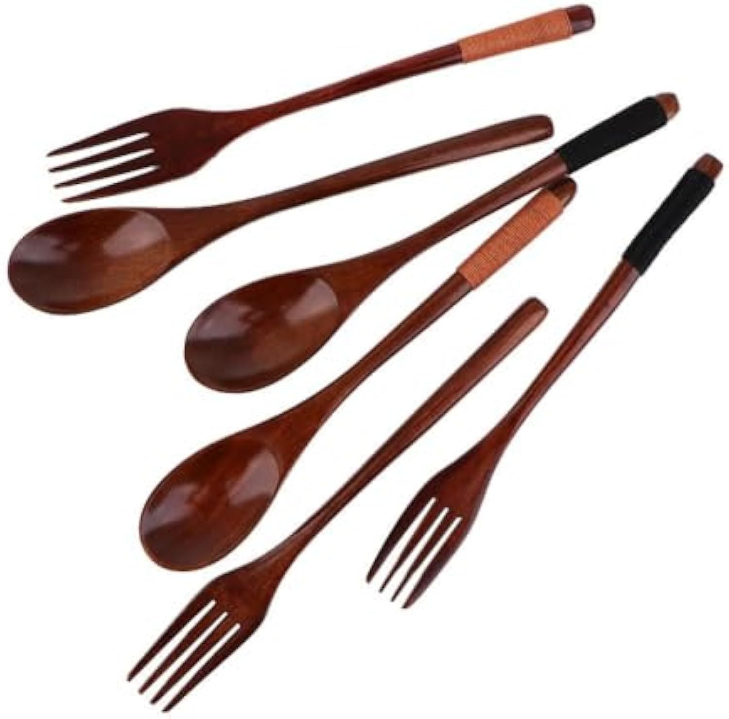 🥢Eco-Table Trio Set – Wooden Fork, Spoon & Chopsticks