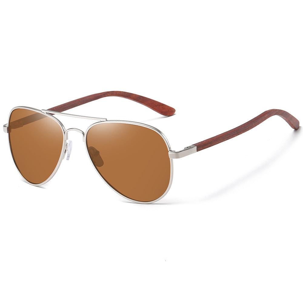Bamboo frame sunglasses