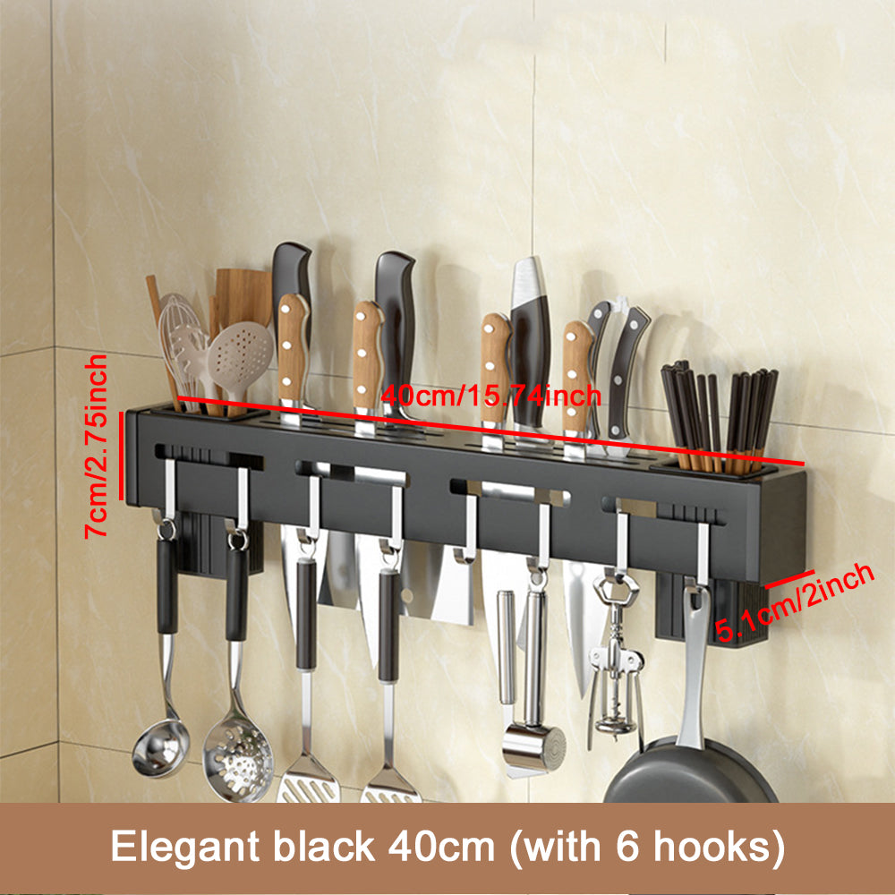Stainless steel countertop storage rack for home organisation