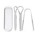 Stainless steel tongue cleaner for daily oral care