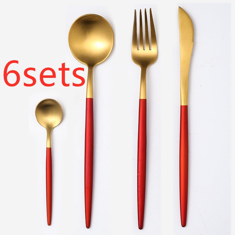 Stainless steel spoon set for everyday dining (set of 4)