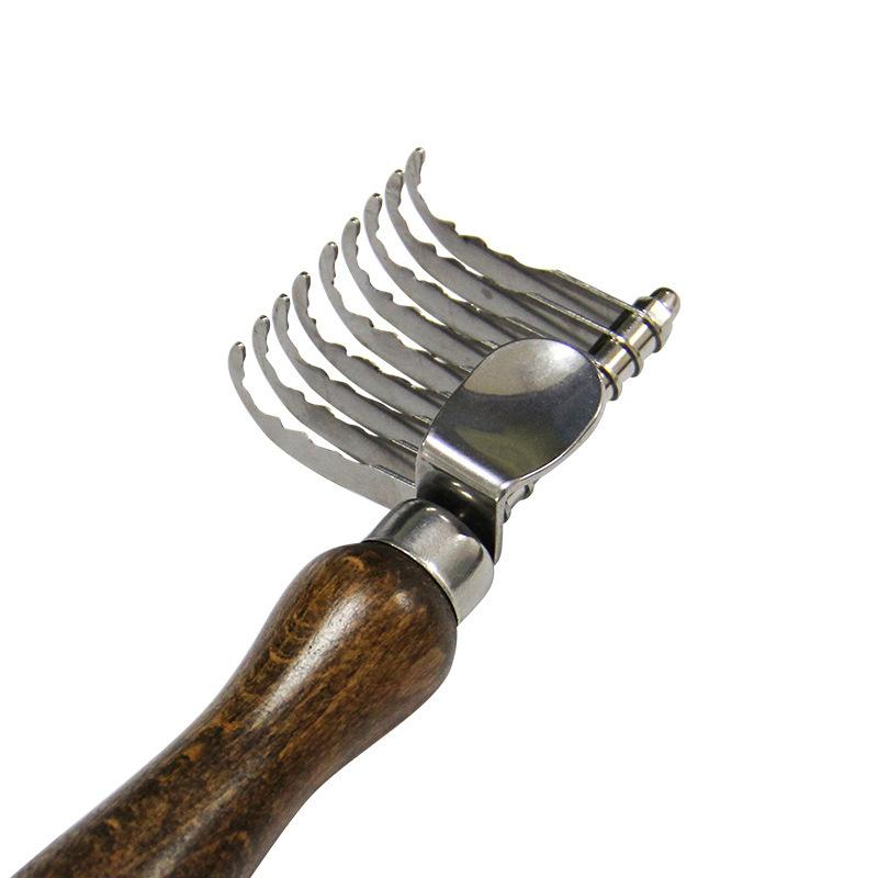 Walnut wooden pet grooming comb