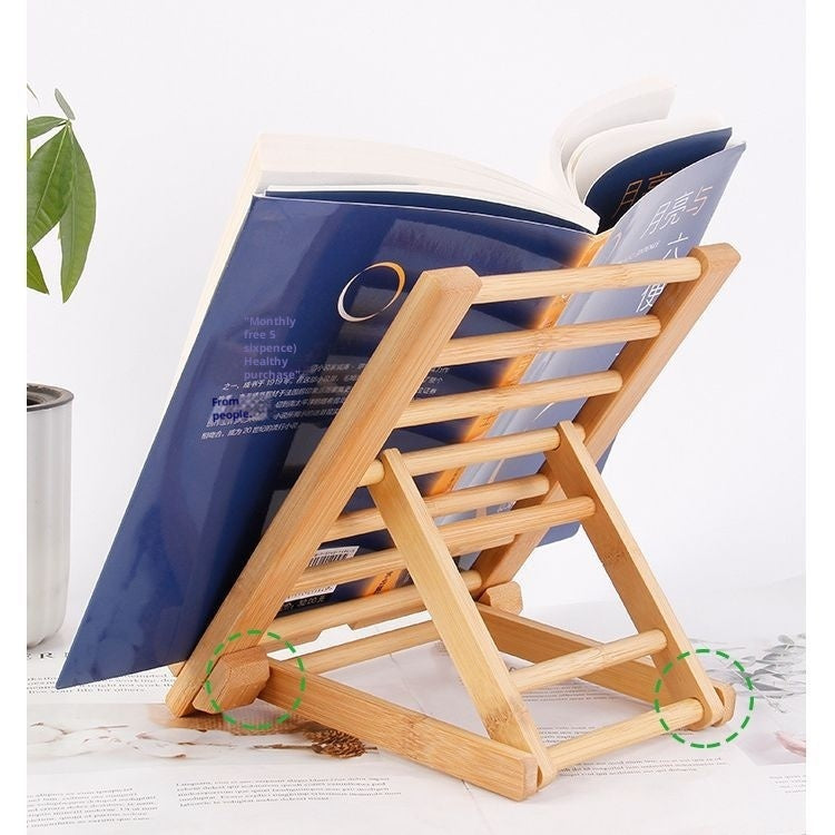 Bamboo phone and tablet stand
