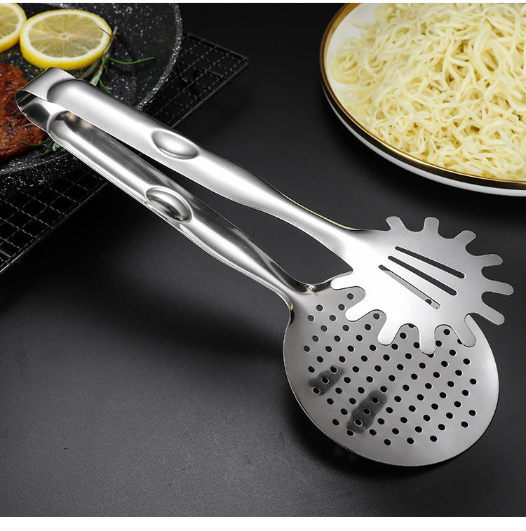 Stainless steel kitchen tongs for everyday cooking