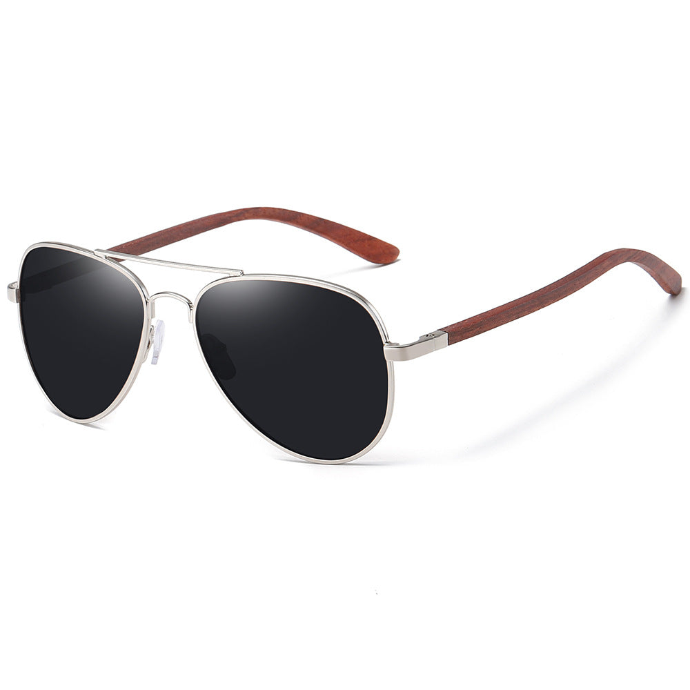 Bamboo frame sunglasses