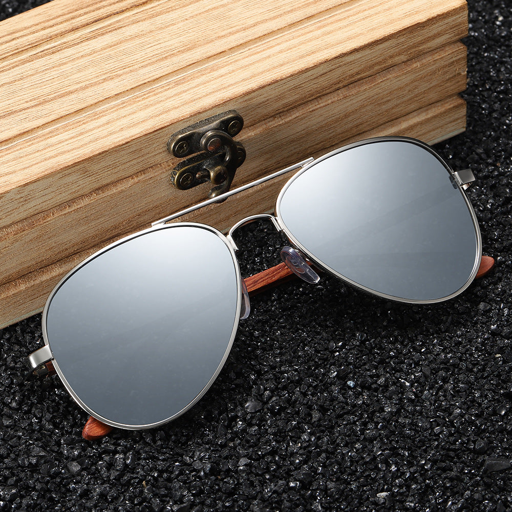 Bamboo frame sunglasses