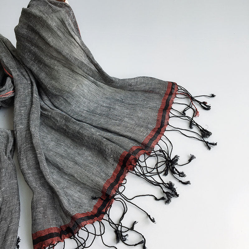 Linen hemp unisex scarf