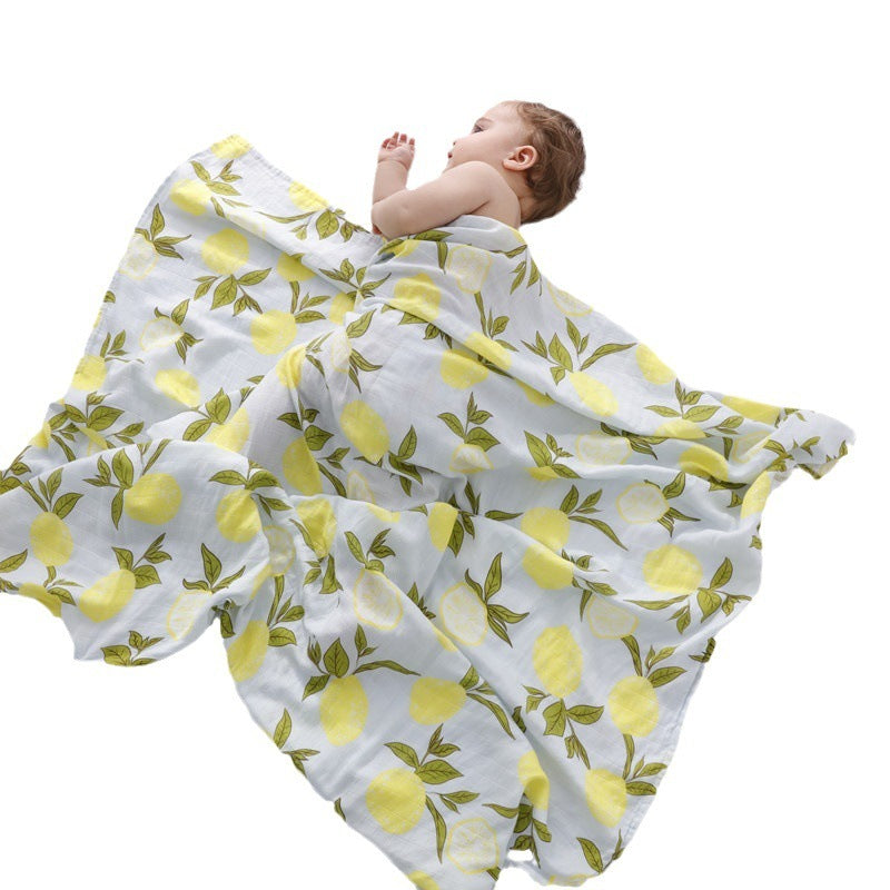 🍼Eco-Baby Bamboo Cotton Gauze Blanket & Towel: Soft Hug for Little One