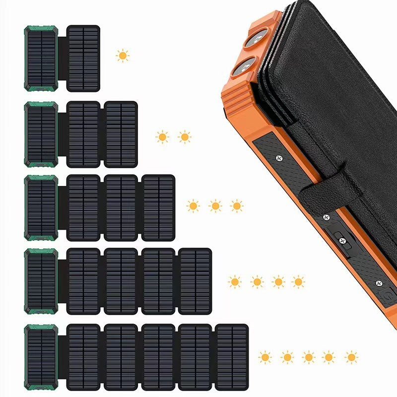 ☀️ Eco-Solar Power Bank: Portable Charger with Built-In Solar Panel.
